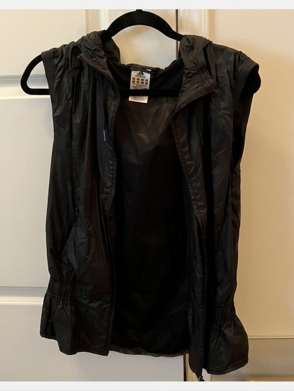 Adidas water repellent running vest